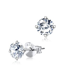 Round Stone Stud Earring ECS-01-5